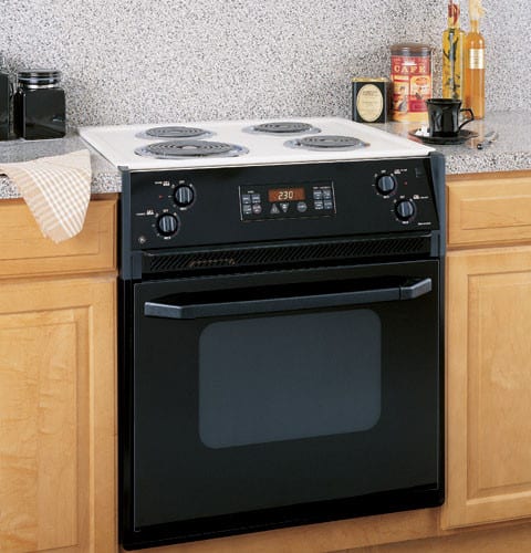 GE JMP28BDCT 27 Inch Drop-In Electric Range w/ Self-Clean Oven & Coil  Heating Elements: Bisque