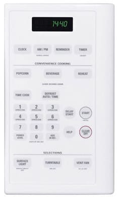 Ge spacemaker microwave jvm1440wh04 store