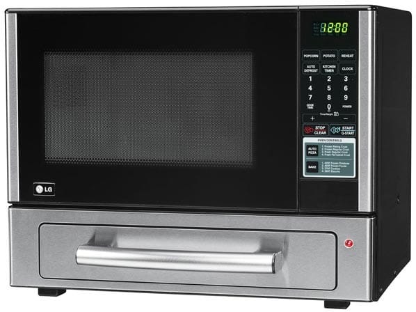 LG LCSP1110ST 1.1 cu. ft. Combination Countertop Microwave/Baking Drawer  with 1,000 Watt Microwave Oven, 1,400 Watt Baking Drawer, Auto Pizza  Feature