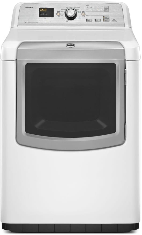 Maytag Medb880bw 29 Inch Electric Dryer With 7 3 Cu Ft Capacity 11 Dry Cycles 5 Temperatures Wrinkle Prevent Option Sanitize Cycle Durable Glass Window Door