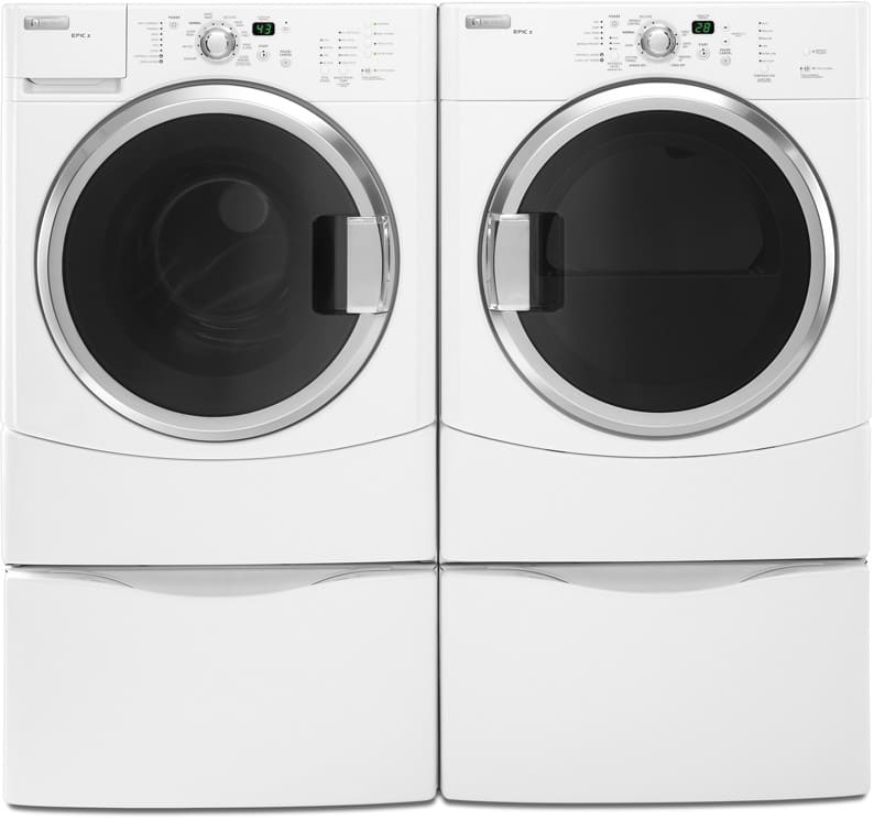 Maytag MEDZ600TW 27 Inch Electric Dryer with 6.7 cu. ft. Capacity, 8