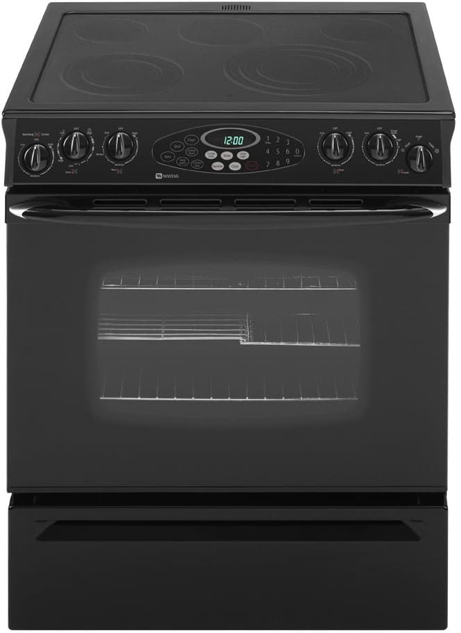 Maytag MES5875BAB 30 Inch SlideIn Electric Range with 5 Radiant