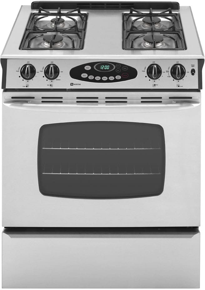 Maytag MGS5752BDS 30 Inch SlideIn Gas Range with 4 Sealed Burners, 4.5