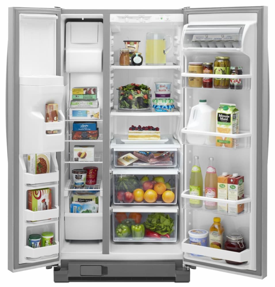 Maytag MSF22D4XAM 22 cu. ft. Side by Side Refrigerator with Spill ...