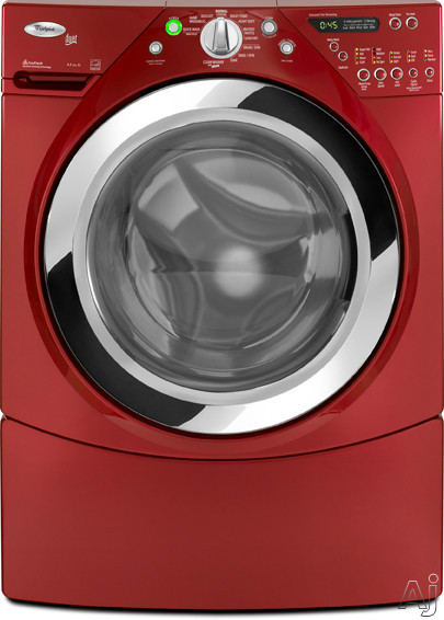 Whirlpool red front load best sale washer and dryer