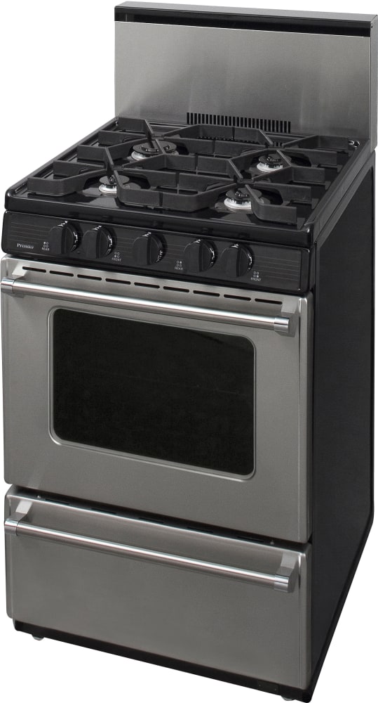 Premier P24B3202P 24 Inch Freestanding Gas Range with 4 Sealed Variable