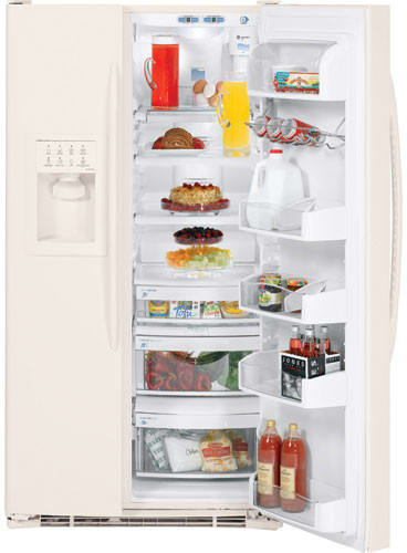 GE PSS23MGSCC 23.1 Cu. Ft. Arctica Side by Side Refrigerator with ...