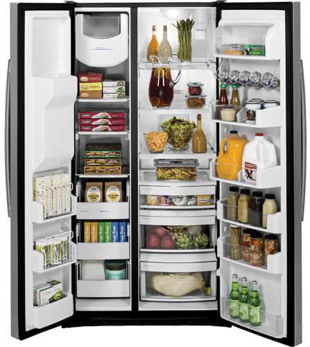 GE PZS25KSESS 36 Inch Side by Side Refrigerator with 24.6 cu. ft ...