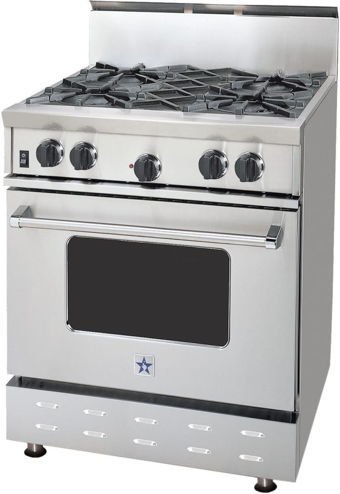 BlueStar RCS30IRV1NG 30 Inch ProStyle Gas Range with 4 Open Burners