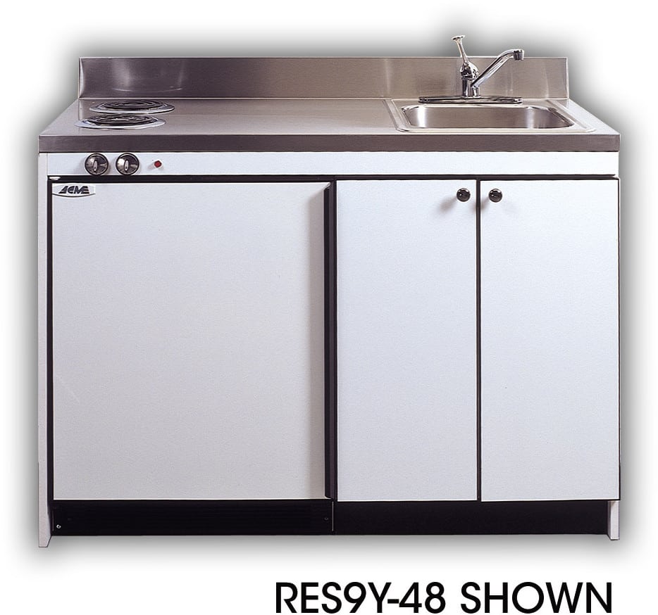 Acme RES9Y48 Compact Kitchen with Sink, Compact Refrigerator and