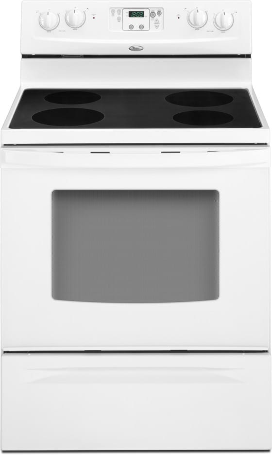 Whirlpool RF214LXTS 30 Inch Freestanding Electric Range with 4 Radiant