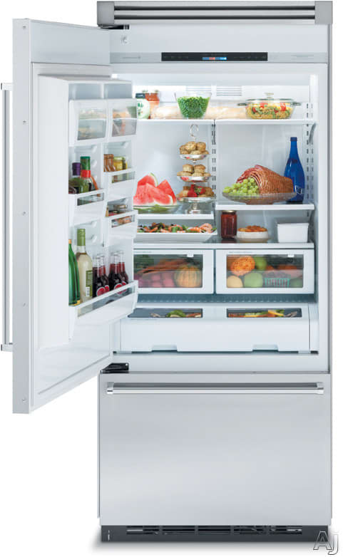 Viking VCBB536LSS 36 Inch Quiet Cool Built-in Bottom-Freezer