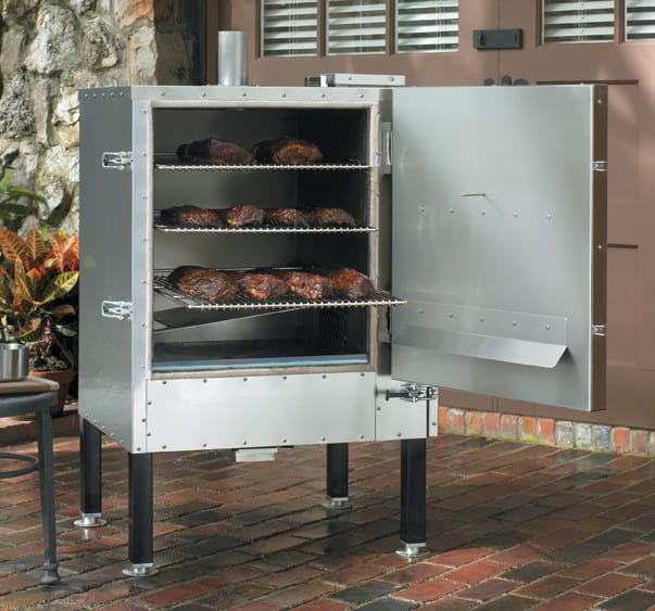 Viking VCFS303SS 30 Inch Freestanding Outdoor Gravity Feed Charcoal Smoker with 6.7 cu. ft