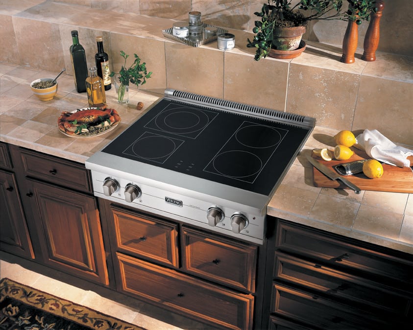Viking Range top with dimensional backsplash - Transitional - Kitchen -  Milwaukee - by timothyj kitchen & bath, inc.