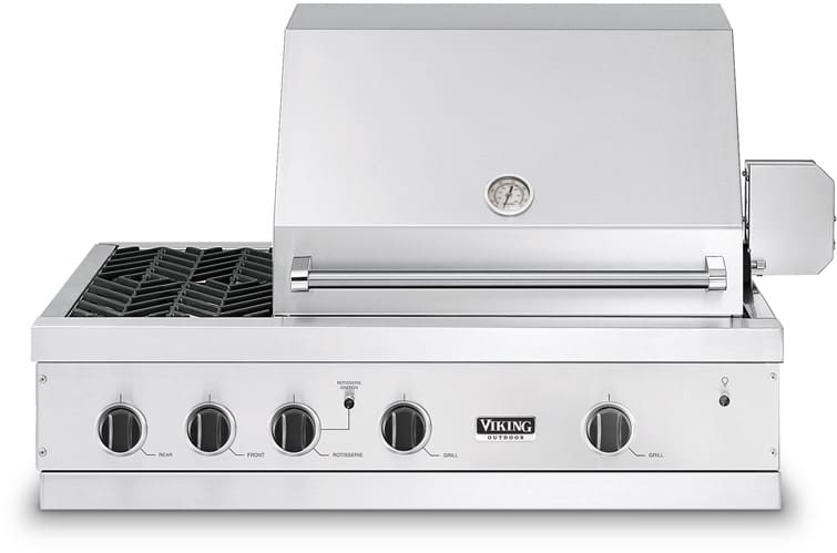 Viking VGBQ4122RE2LSS 41 Inch Built-in Gas Grill with 563 sq. in