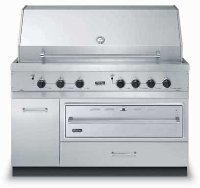 Viking VQWO5311SS 54 Inch Grill Base Cabinet with Warming Drawer