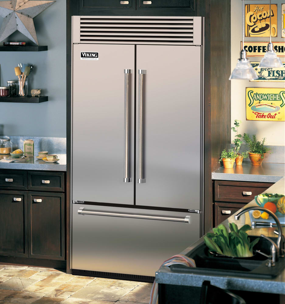 Viking VTB5420SS 42 Inch Built-in French Door Refrigerator with