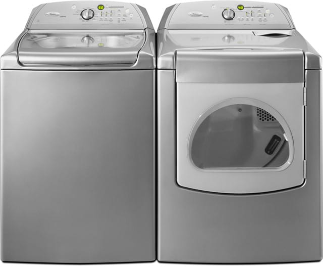 WGD7300XW in White by Whirlpool in Schenectady, NY - Cabrio® 7.6 cu. ft. Gas  Dryer with AccelerCare® Drying System