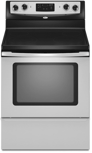 Whirlpool Wfe361lvs 30 Inch Freestanding Electric Range With 4 Radiant Burners Ceramic Glass Cooktop 4 8 Cu Ft Capacity Oven Automatic Oven Light And Storage Drawer Stainless Steel