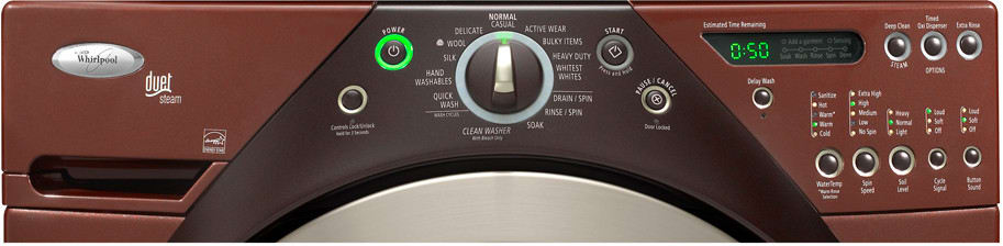 Whirlpool Wfw8400te 27 Inch Front Load Washer With 3 7 Cu Ft Capacity 10 Wash Cycles 4 Temperature Options Built In Heater 1 100 Rpm Spin Speed And Cee Iii Energy Star Rating Ocean Blue