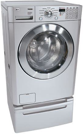 Lg Wm2496hsm 27 Inch Front Load Washer With 4 0 Cu Ft Ultra Capacity 9 Wash Cycles Adaptable Controls Titanium