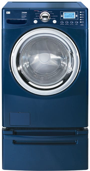 Navy blue washer shop and dryer