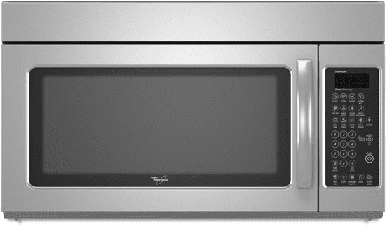 Whirlpool Wmh2205xvs 2 0 Cu Ft Over The Range Microwave With 1 000 Watts Three Speed Fan 220 Cfm Hood And Convertible Ventilation Stainless Steel