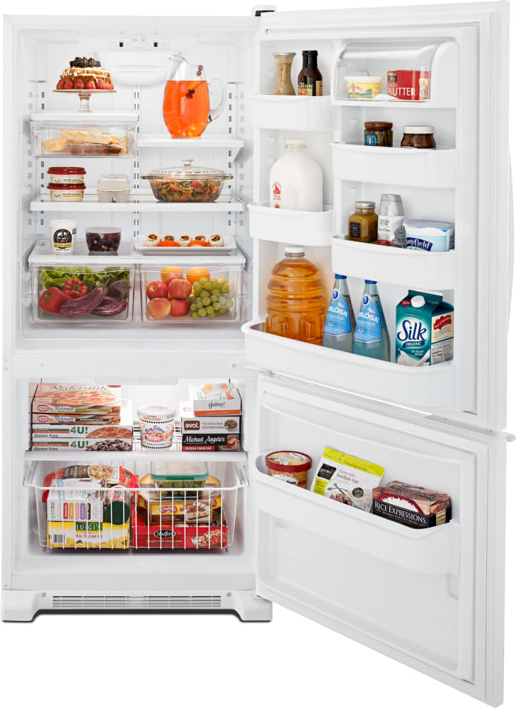 Whirlpool WRB119WFBW 30 Inch BottomFreezer Refrigerator with 18.7 cu