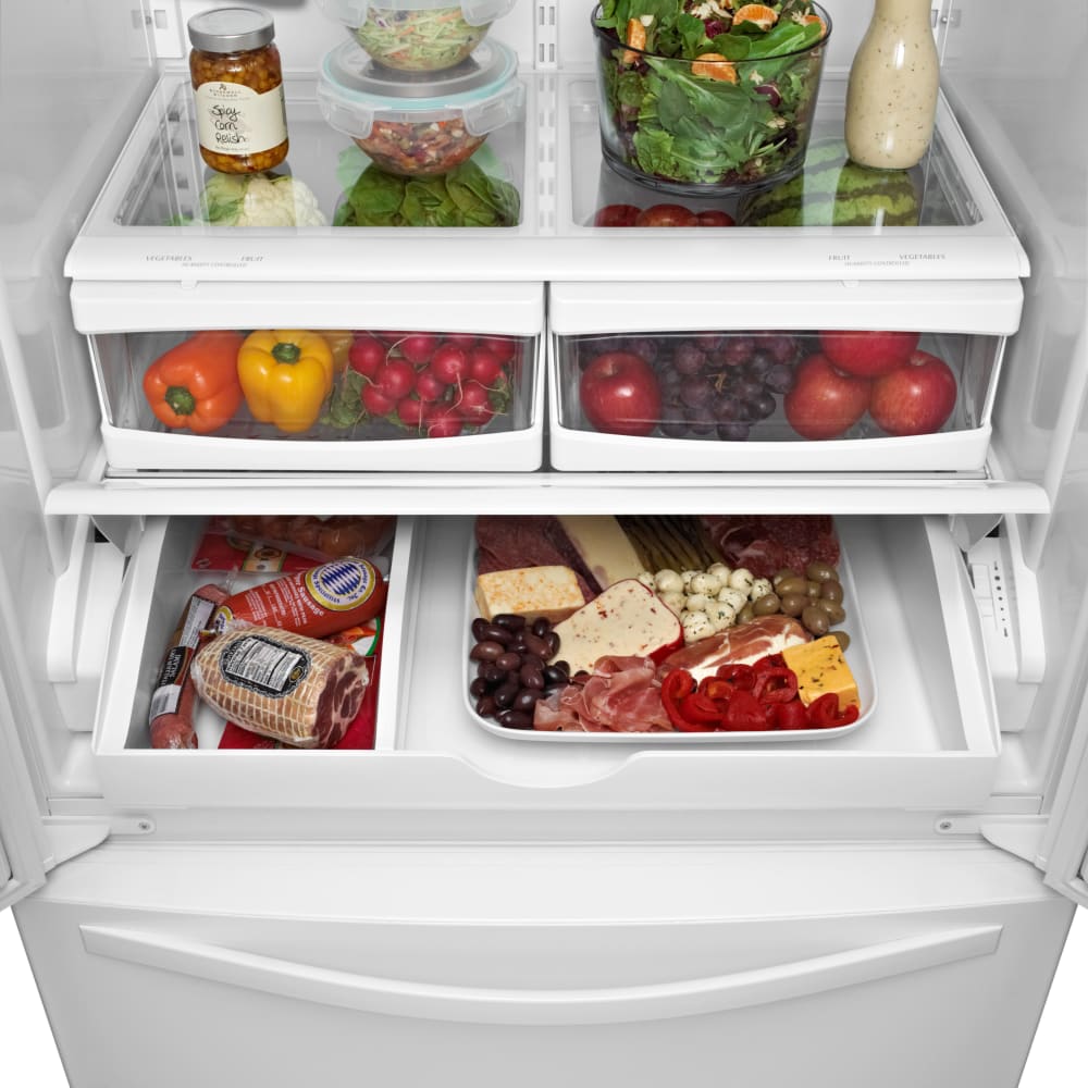 Whirlpool WRF532SMBM 33 Inch French Door Refrigerator with 21.7 cu. ft ...