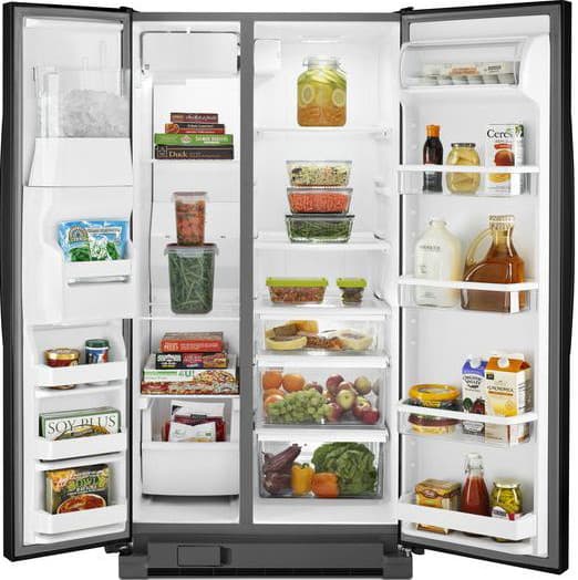 Whirlpool WRS346FIAM 25.5 cu. ft. Side by Side Refrigerator with 4 ...