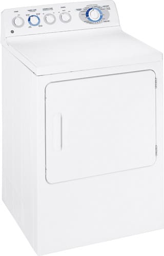 GE DWSR483GGWW 27 Inch Gas Dryer with 7.0 cu. ft. Capacity, 8 Dry