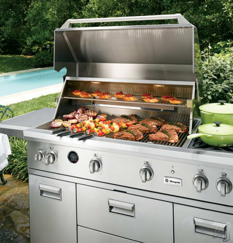 Monogram ZGG542NCPSS 54 Inch Freestanding Gas Grill with 1555 sq