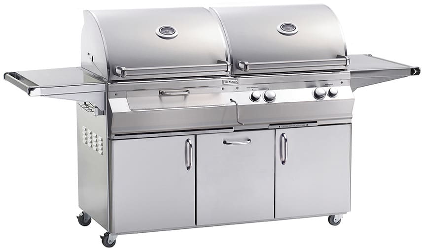Fire Magic A830s6e1p61cb 80 Inch Freestanding Gas And Charcoal Fire Magic Aurora Collection A830s6e1p61cb 80 Inch Freestanding Gas And Charcoal Grills