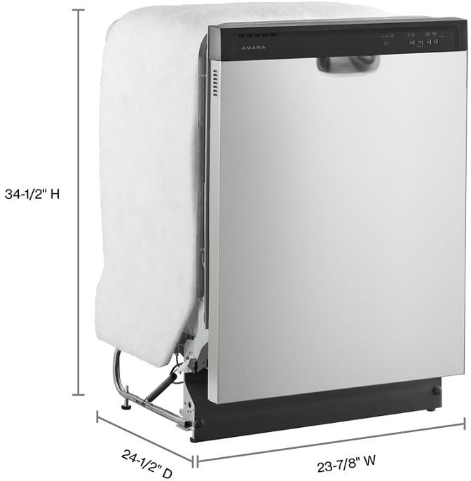 Amana ADB1400AMS 24 Inch Full Console Dishwasher with 12 Place Settings