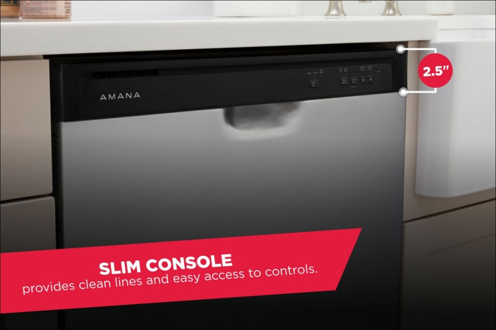 Amana ADB1400AMS 24 Inch Full Console Dishwasher with 12 Place Settings