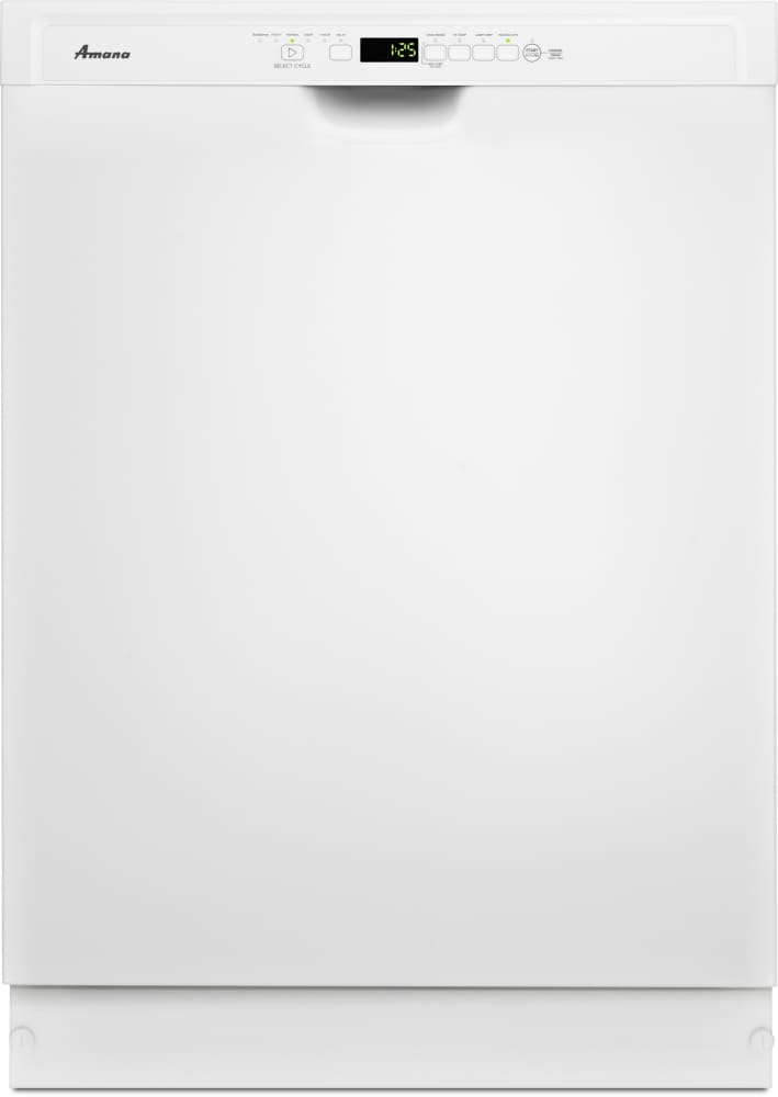 Amana ADB1700ADW Full Console Dishwasher with 12 Place Settings, 5 Wash Cycles, Heated Dry