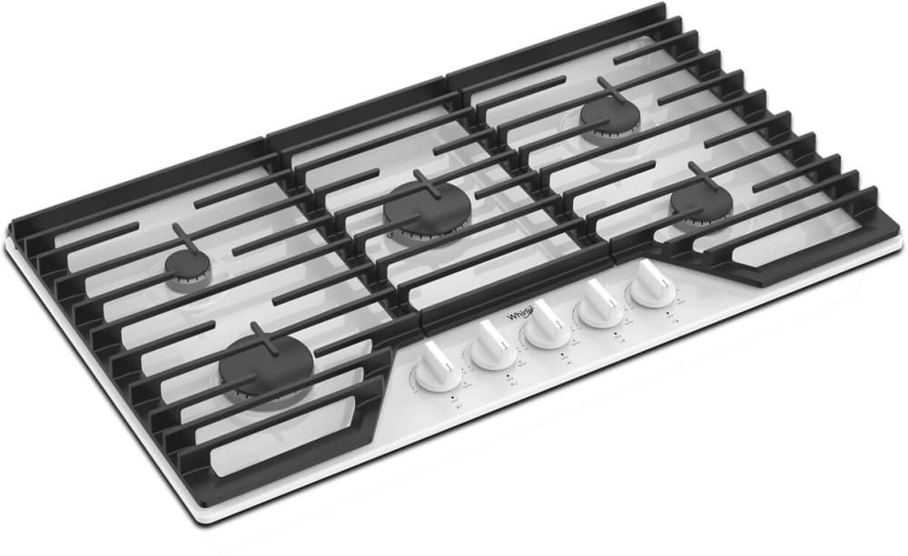 クラブ wc Whirlpool 36-in 5 Burners Stainless Steel Gas Cooktop WCGK5036PS