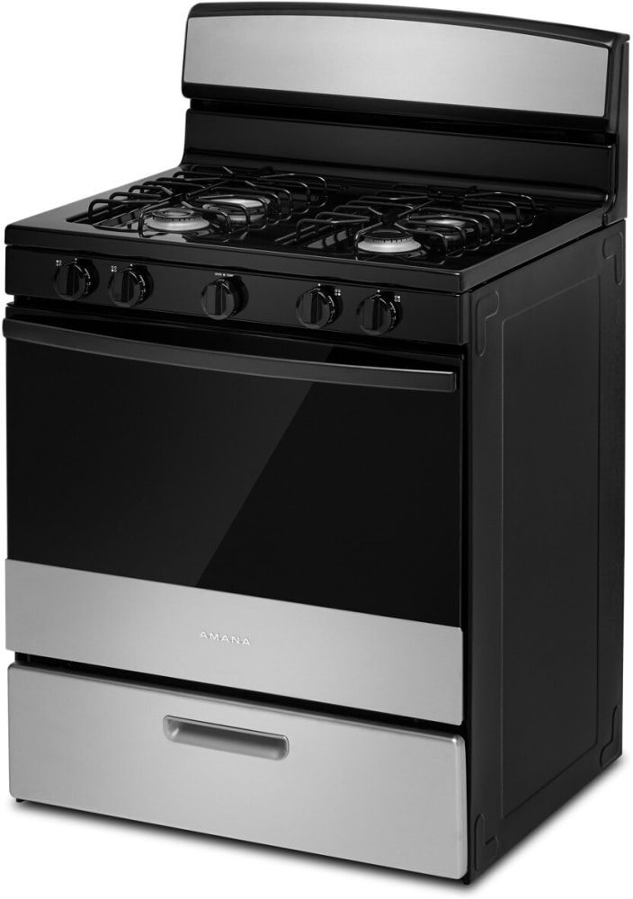 Amana AGR4203MNS 30 Inch Freestanding Gas Range with 4 Sealed Burners