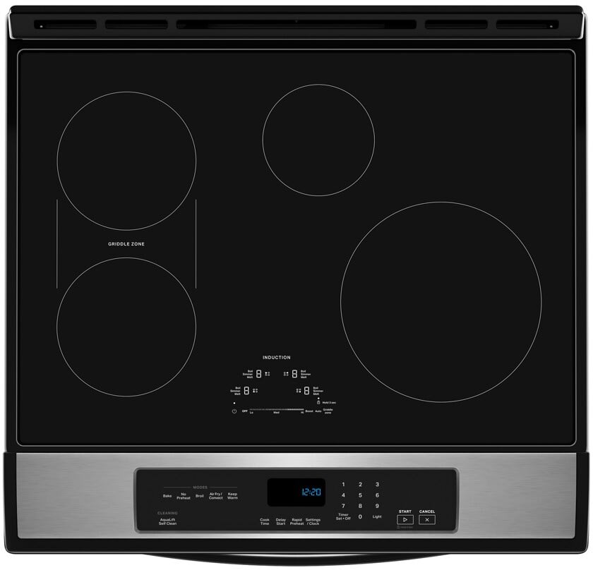 Whirlpool WSIS5030RZ - 30 Inch Slide-In Induction Range