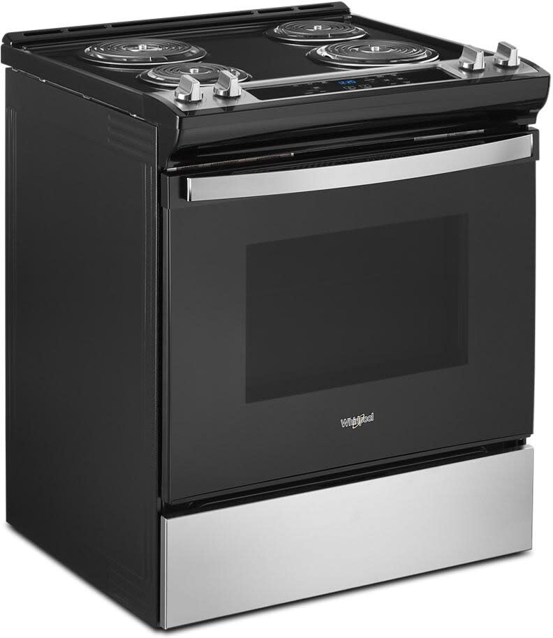 Whirlpool WEC310S0LS 30 Inch SlideIn Electric Range with 4 Coil