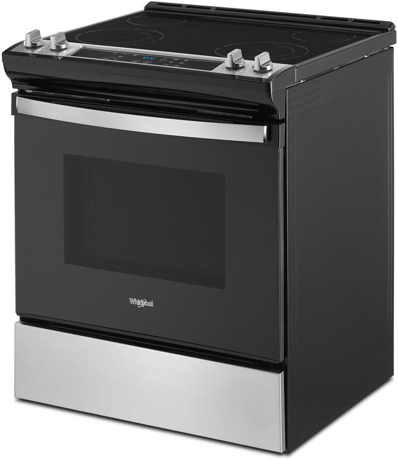 Whirlpool WEE515SALS 30 Inch SlideIn Electric Range with 4 Radiant