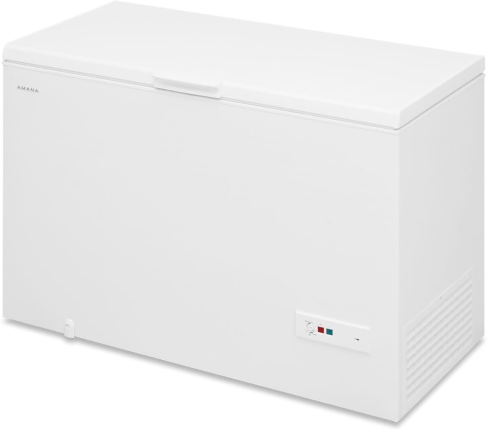 Amana AZC5216LW 55 Inch Chest Freezer 16 cu. ft. Capacity, FreezerToFridge Convertibility, Top