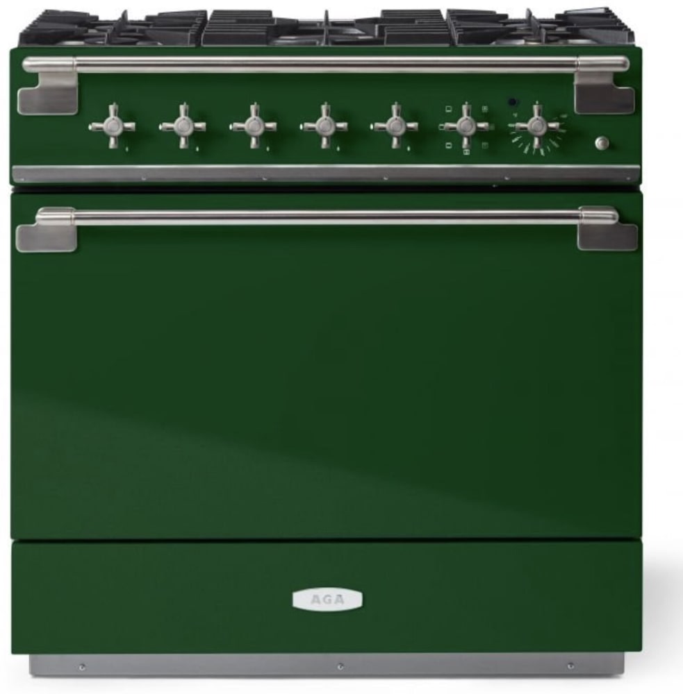 AGA AEL361DFABCWG 36 Inch Dual Fuel Range with 5 Sealed Gas Burners, 6.
