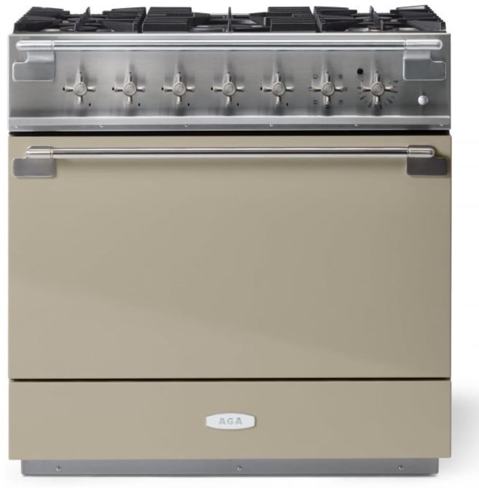 AGA AEL361DFABFWN 36 Inch Freestanding Dual Fuel Range with 5