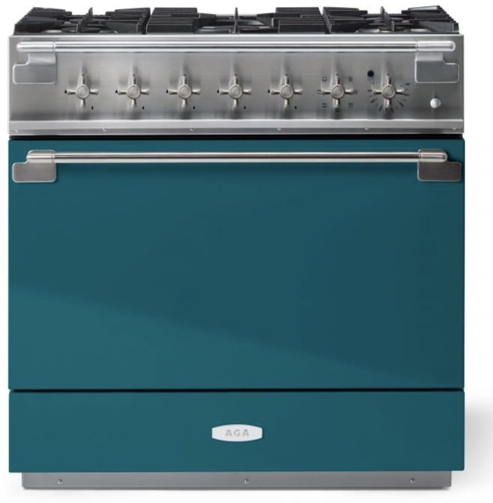 AGA AEL361DFABSAL 36 Inch Freestanding Dual Fuel Range with 5
