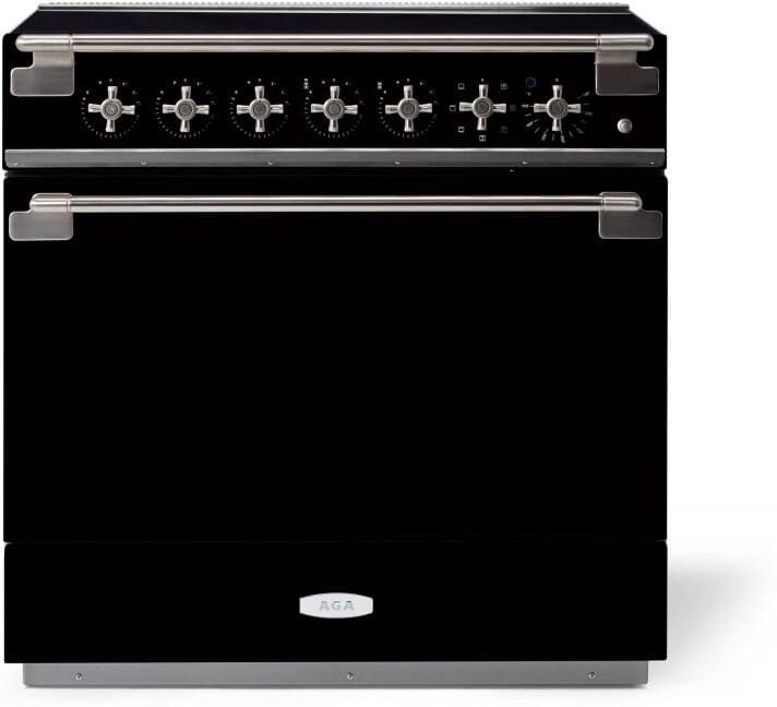 AGA AEL361INMBL 36 Inch Freestanding Induction Range with 5 Elements, 4