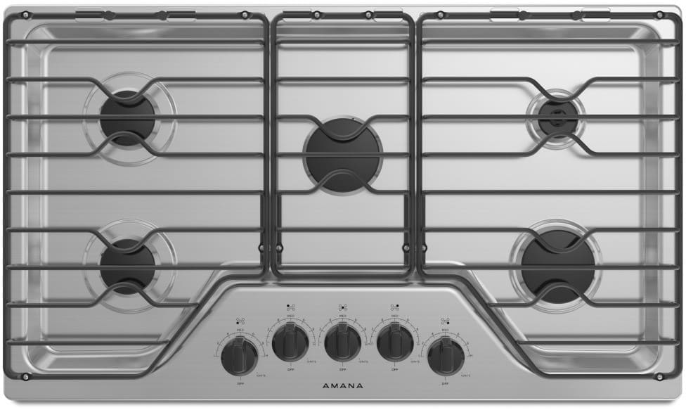 Amana AGC6556KFS 36 Inch Gas Cooktop with 5 Sealed Burners, 50,300