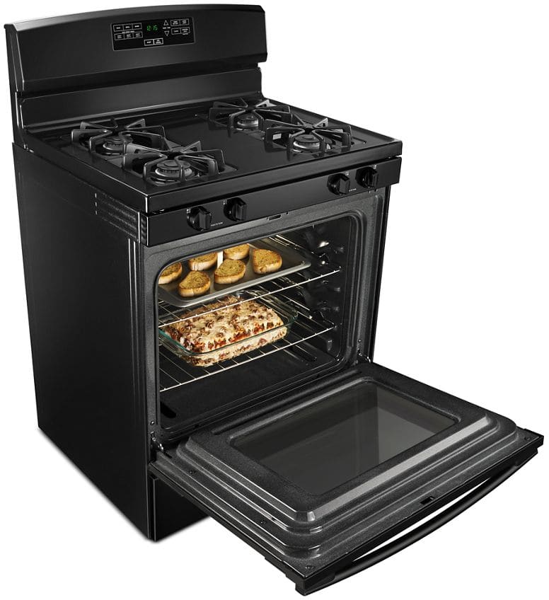 Amana AGR6303MMB 30 Inch Freestanding Gas Range with 4 Sealed Burners