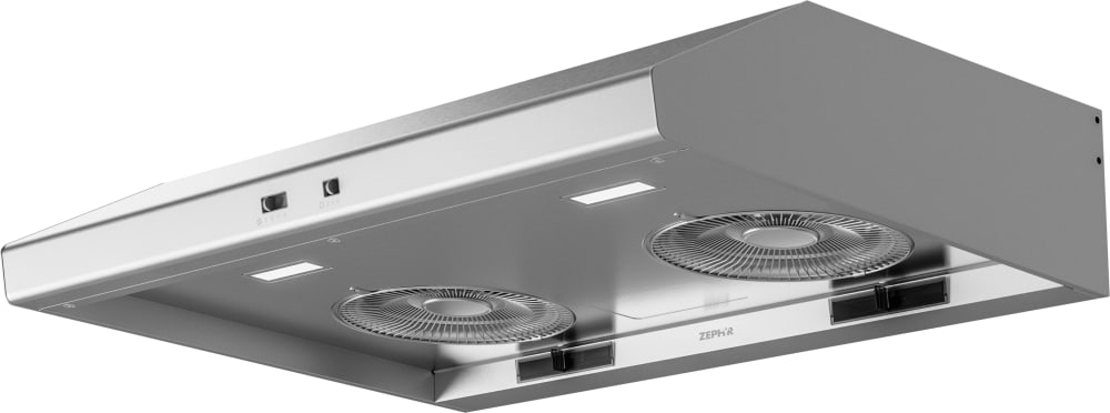 Zephyr AK6536BB 36 Inch Under Cabinet Range Hood with 3-Speed/600 CFM  Blower, Mechanical Slide Controls, Halogen Lighting, Filter-less  Self-Cleaning System, Dual-Level Lighting, Low-Profile Body, and UL Listed:  Black
