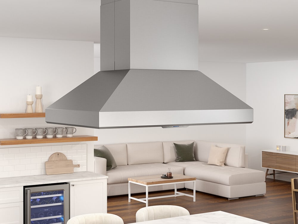 Zephyr AK7742BS Titan Island Mount Range Hood with 6-Speed/750 CFM